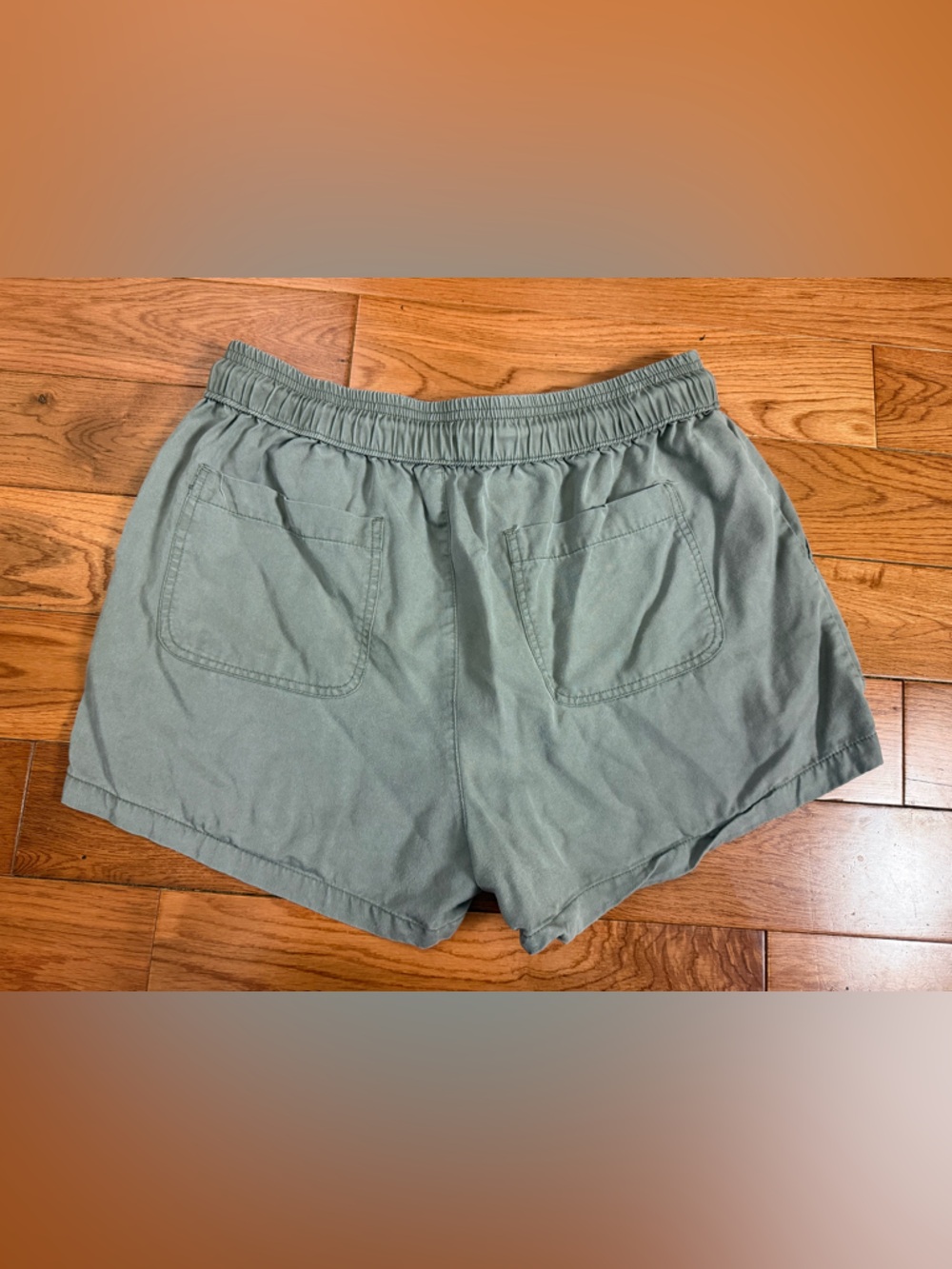 Quince Vintage Wash Tencel Utility Shorts NWOT - Picture 2 of 5